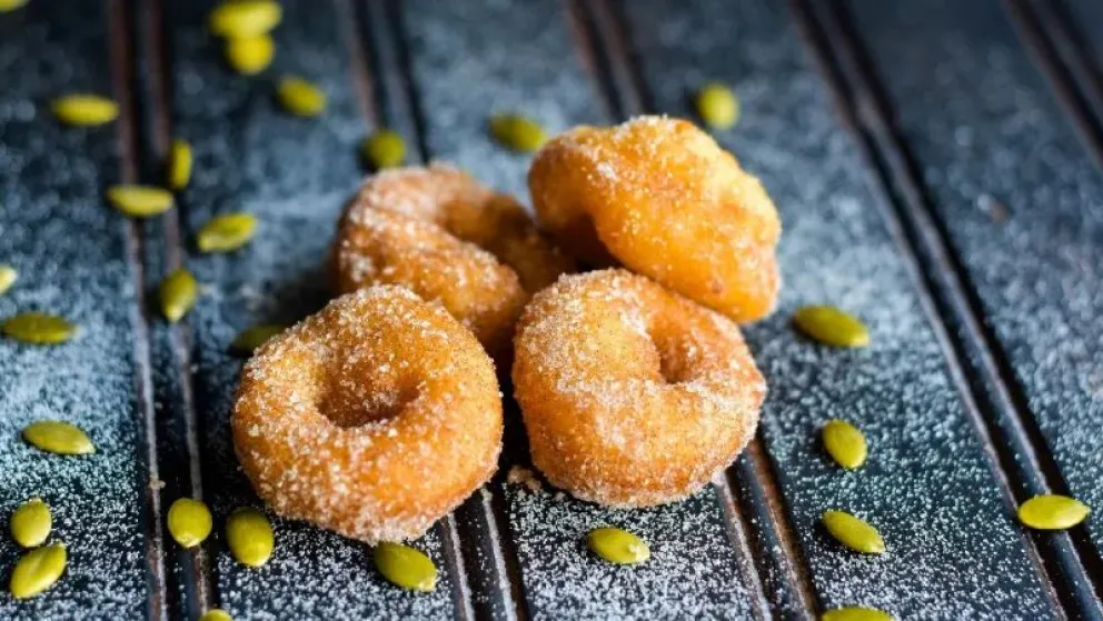 Una delicia: buñuelos de calabaza.