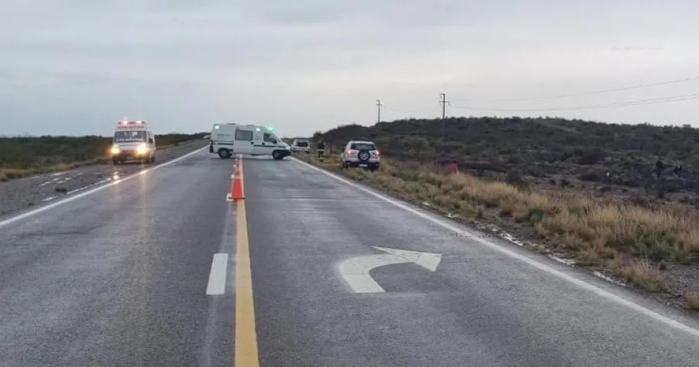El siniestro se produjo en la Ruta Nacional 3, a la altura de Las Grutas.