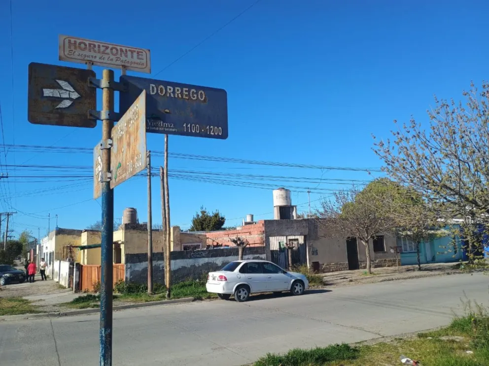 En la calle Dorrego al 1100 de Viedma. 