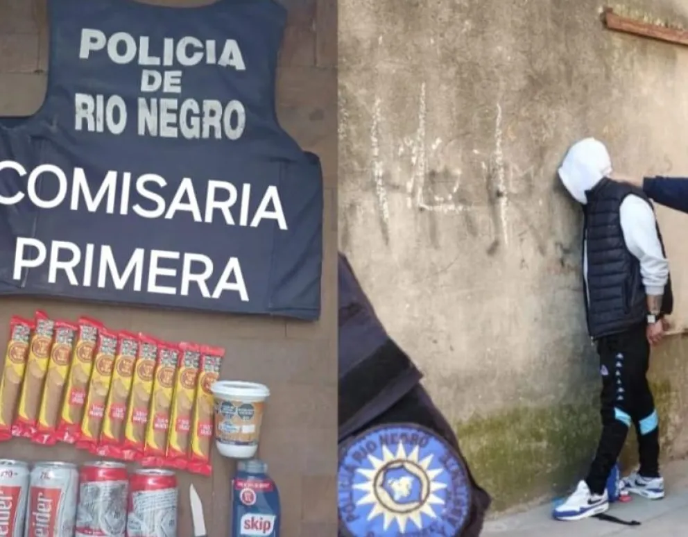 Concretaron el hurto pero quedaron filmados por las cámaras de seguridad del negocio céntrico. Foto gentileza.