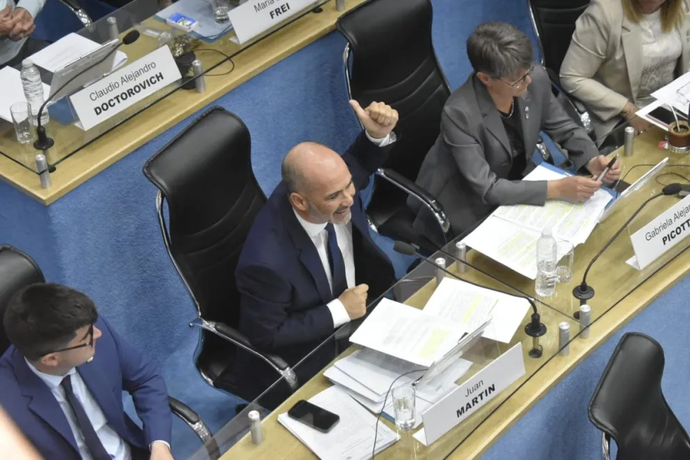 Juan Martín durante la última sesión en la Legislatura.