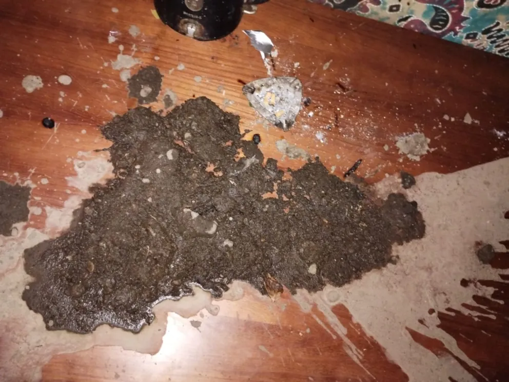 Las pruebas de una acción funesta. Foto gentileza.