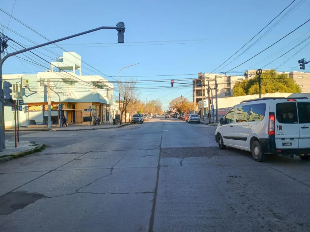 Peligrosa intersección sin cartel. (Foto: Vanesa Schwemmler, para Noticias Net) 