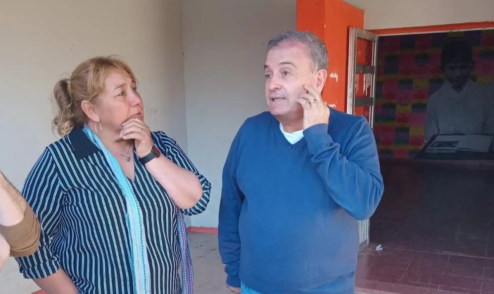 ALMUNA CON EL VICEGOBERNADOR PEDRO PESATTI.