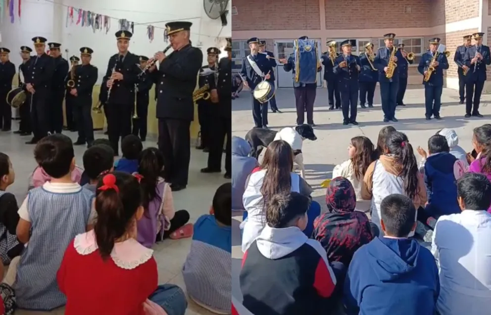 La iniciativa llevó música y alegría a niños, niñas, y docentes.  