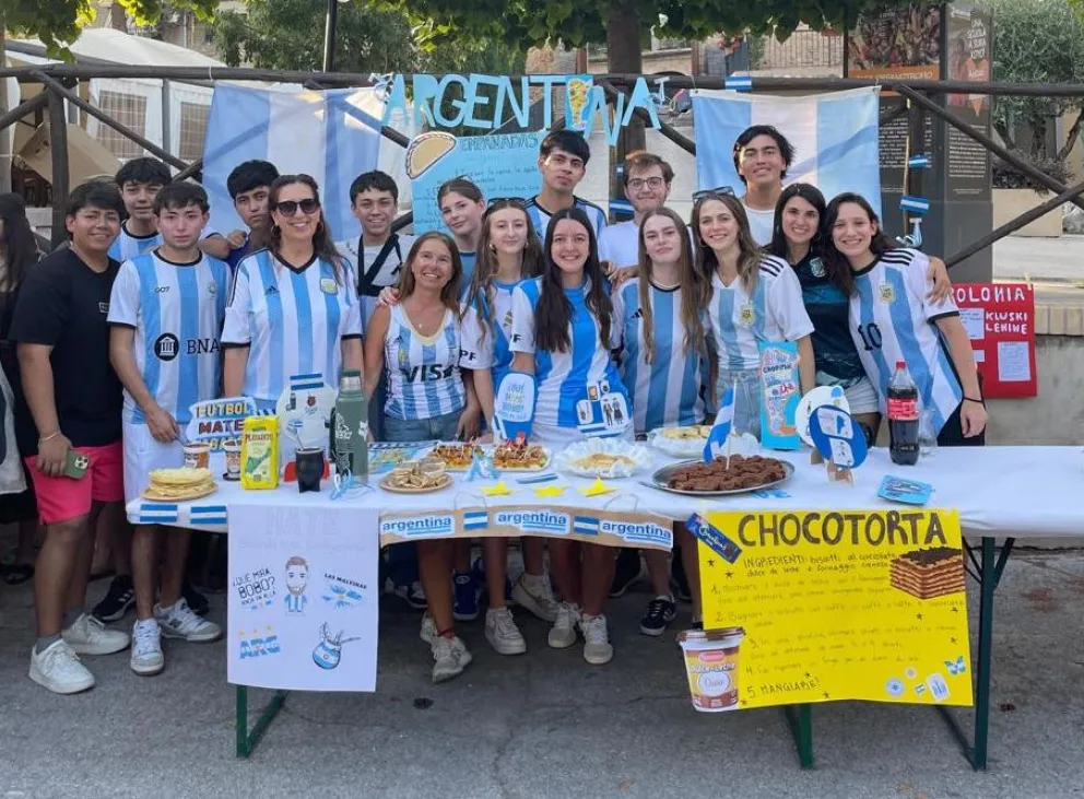 Un grupo de intercambio de Viedma (del Italo argentino) que viajó en julio y agosto a Italia.