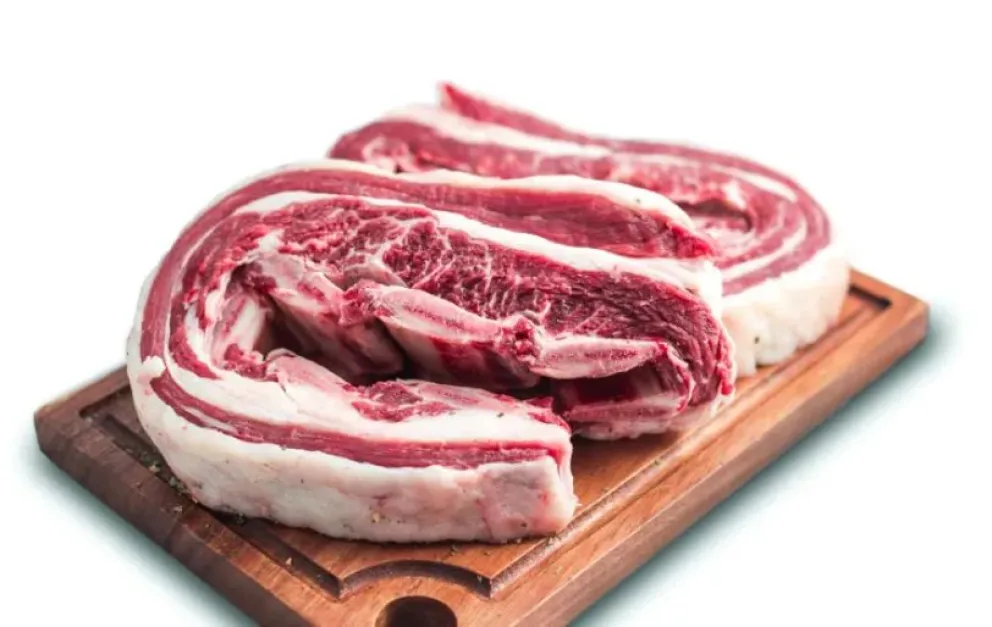 El problema el asado con hueso plano.