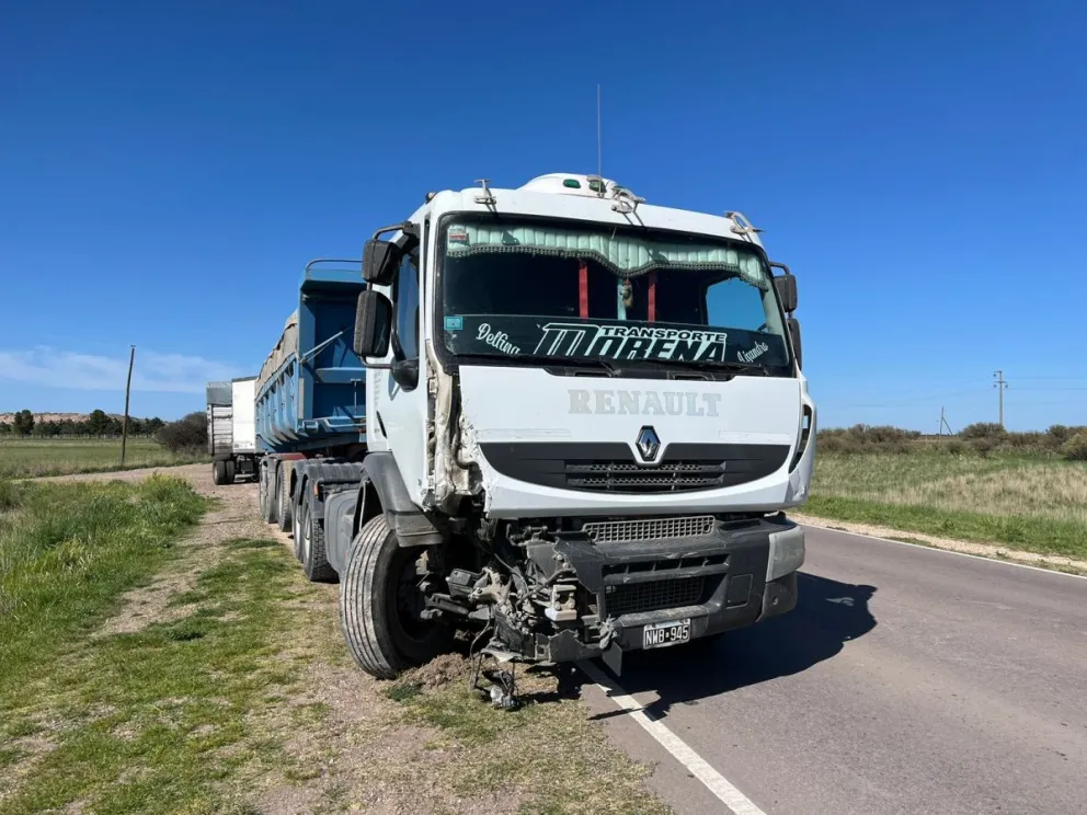Uno de los vehículos que protagonizó el accidente. 