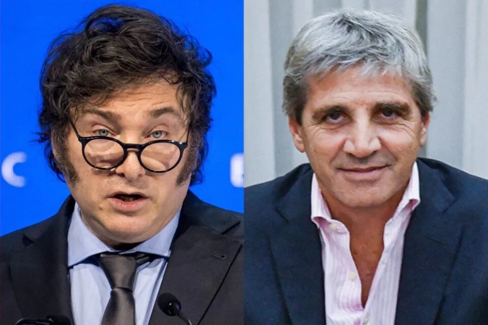 Javier Milei y Luis Caputo. 