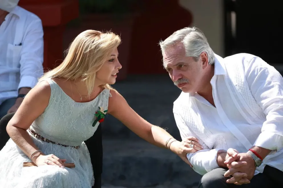 Fabiola Yañez y Alberto Fernández.