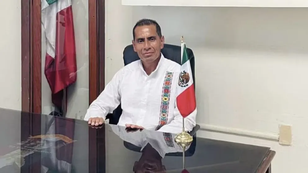 Román Ruiz, presidente municipal de Candelaria Loxicha.