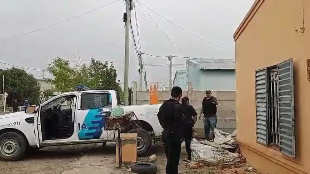 El personal policial se hizo presente y llevó un poco de tranquilidad.  