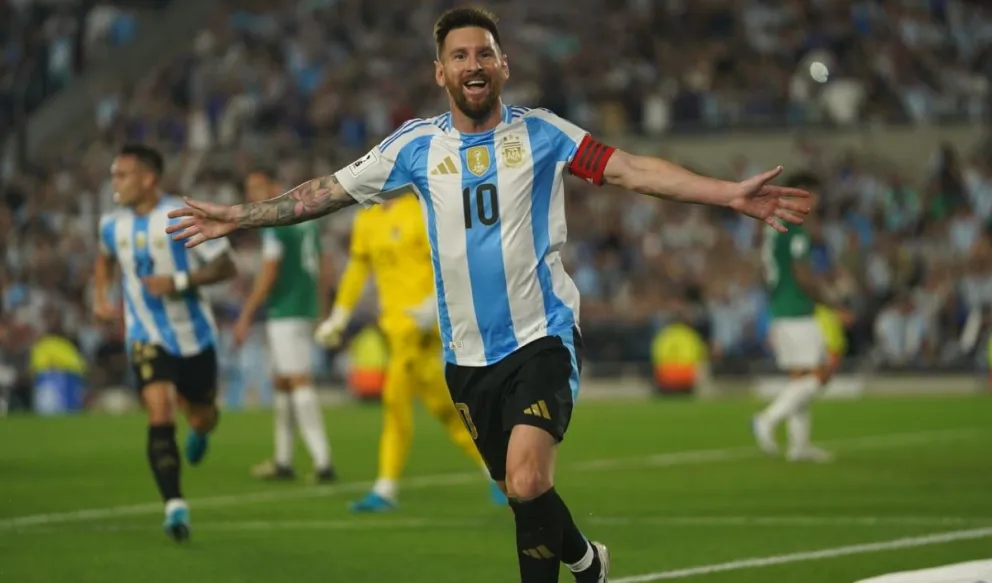 Lionel Messi fue el autor de tres goles. 