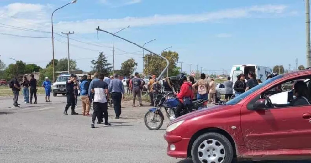 Brutal accidente en Giachino y Ruta Provincial N°1.