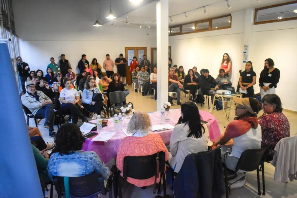 Reflexiones y estrategias en el Centro Municipal de Cultura. Fotos: Vanesa Schwemmler, para Noticias Net.