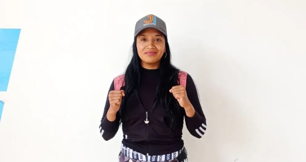 Sandra Montiel y su sueño de llegar al profesionalismo.