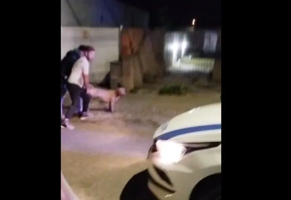 Una cruda escena se vivió en ese sector de la ciudad.
