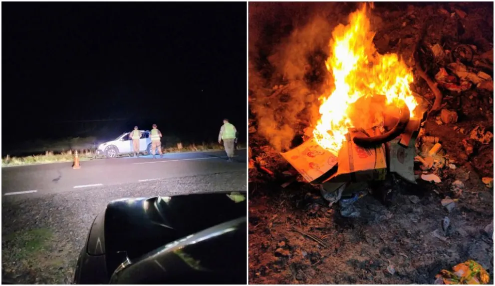 La Brigada Rural estuvo haciendo controles en la intersección de la ruta 251 y la 53. 