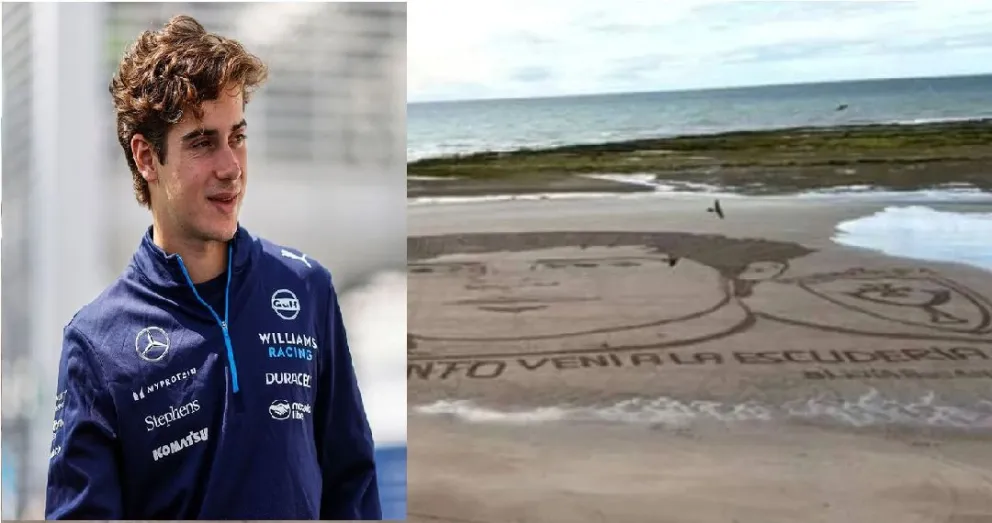 La obra en homenaje a Colapinto se viralizó en redes sociales.