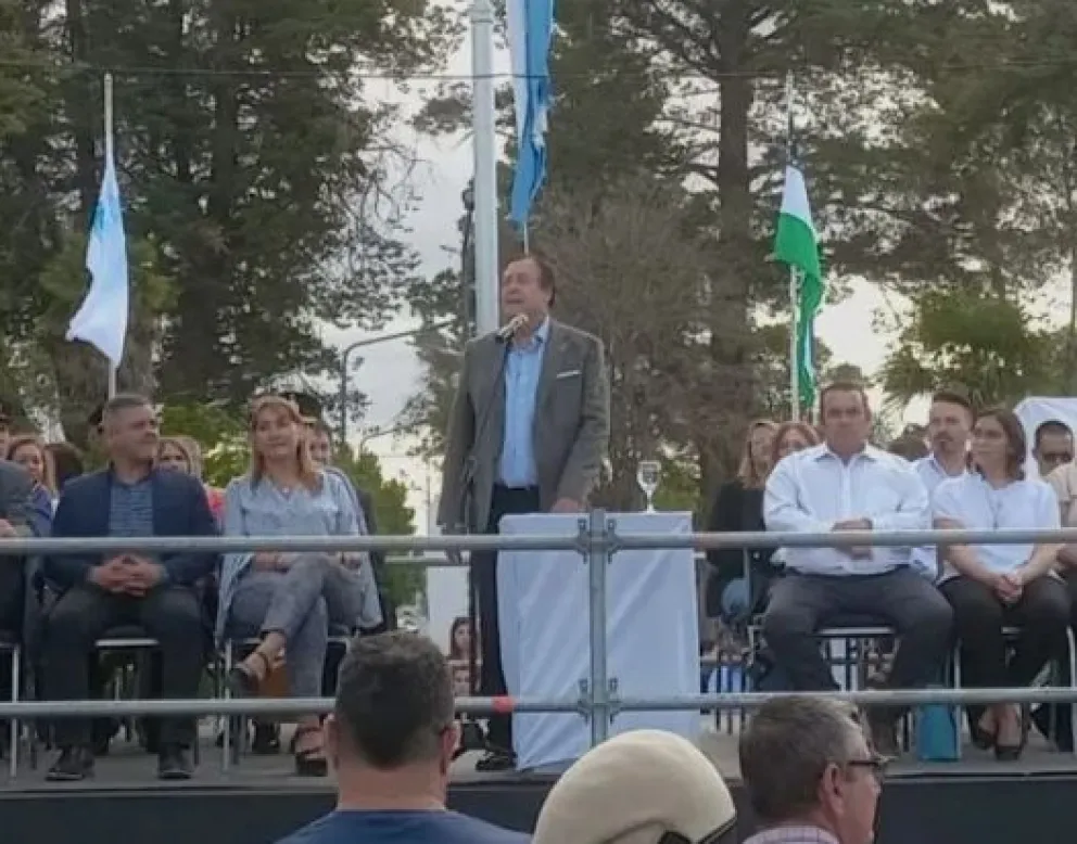 La importancia del trabajo conjunto fue en centro del discurso del gobernador. (Imagen gentileza Omar Fuentes)