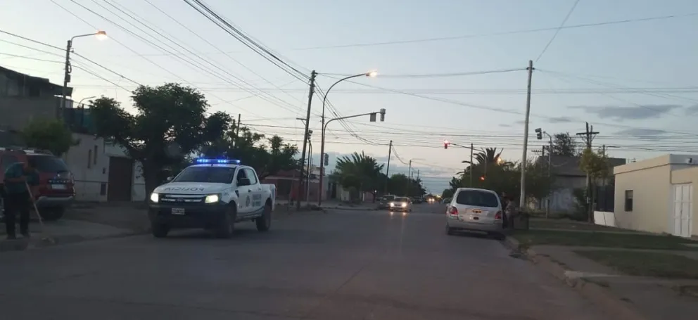 El personal policial rápidamente solucionó el conflicto. 