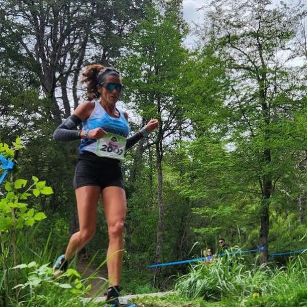 Silvia González Victorica en el Sudamericano de Trail. 