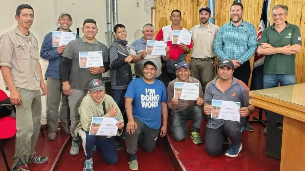 Cariac con los nuevos cultores del oficio. 