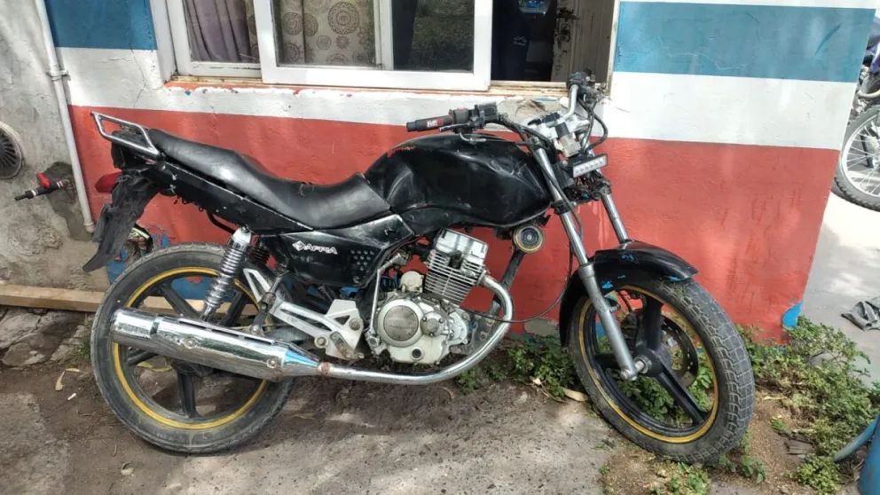 Moto secuestrada en Viedma. 