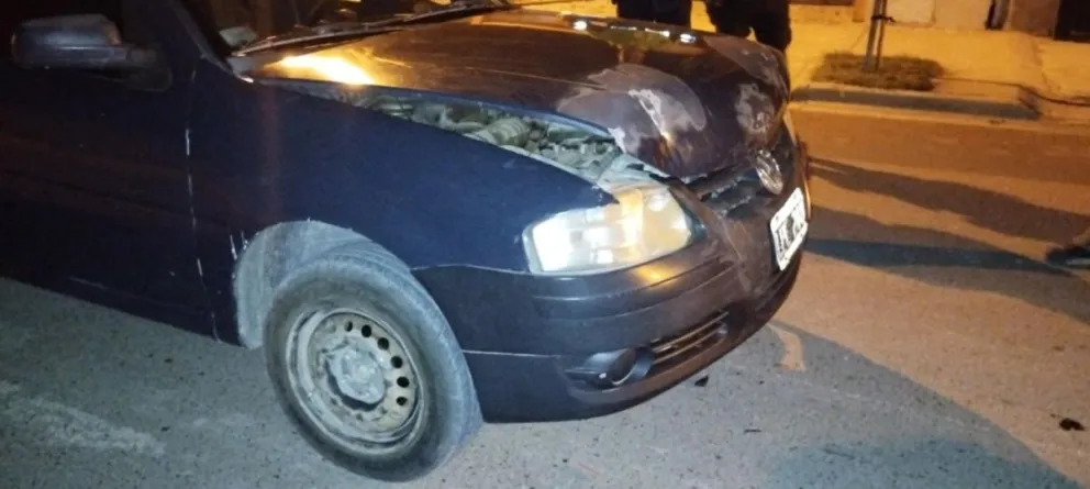 Así quedó el vehículo afectado. 