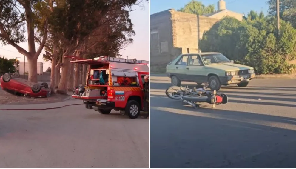 Los accidentes se dieron en las primeras horas de este lunes 25