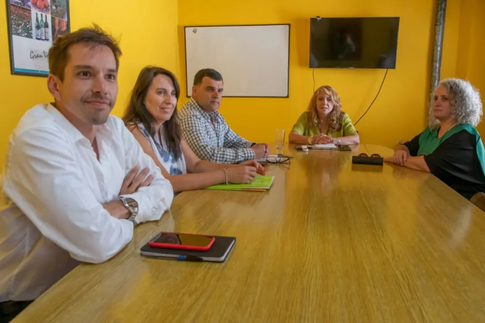 Agustín Rios en la última reunión paritaria.