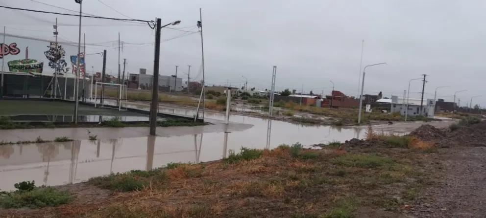 En el aeropuerto midieron 9,5 milímetros, en el barrio Jardín 18. Foto gentileza.