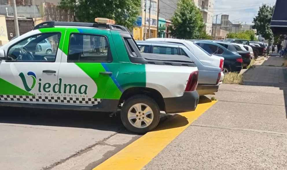 Imágen clara de lo ocurrido en la primera cuadra de la calle Tucumán. Foto gentileza: El Admin Taxistas.