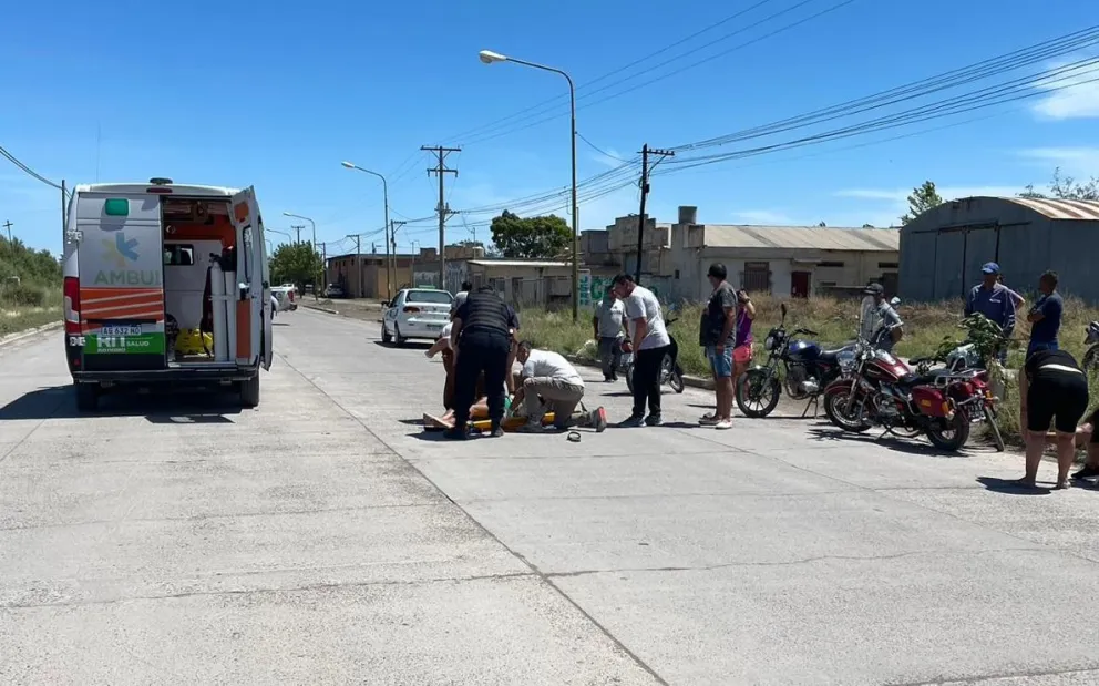 Un muchacho y su madre fueron a parar al hospital. Foto gentileza.