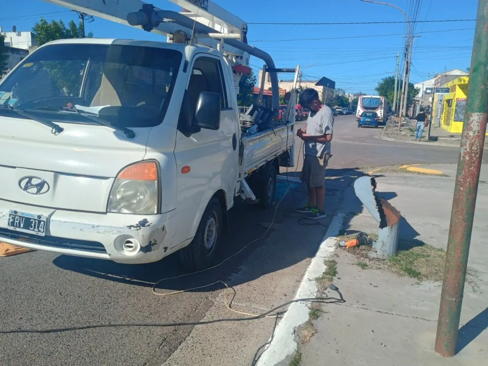 Respuesta rápida del equipo municipal. Fotos Vanesa Schwemmler para NoticiasNet.
