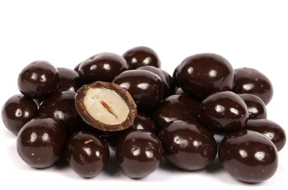 Maní con chocolate: una delicia.