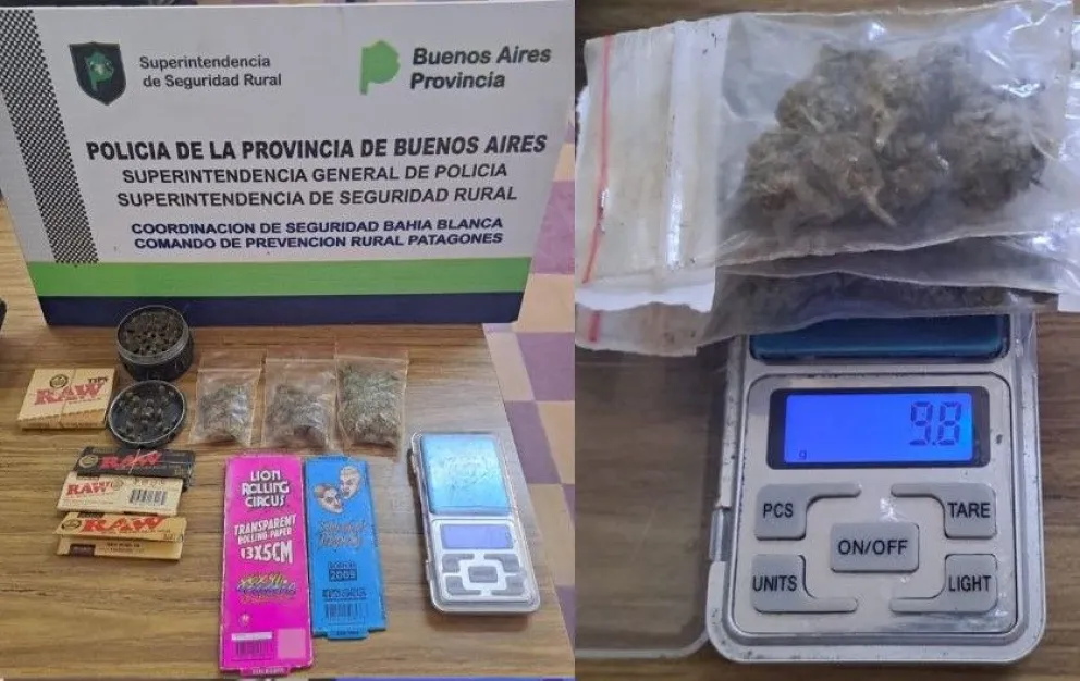 Andaban con marihuana los muchachos.