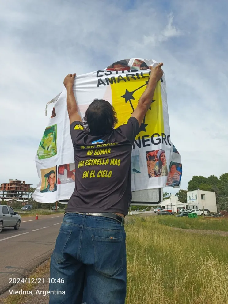 La señal quedó en inmediaciones del puente Villarino, donde ocurrió la trágica muerte.