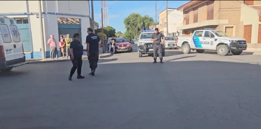 El tránsito estuvo cortado a la circulación. 