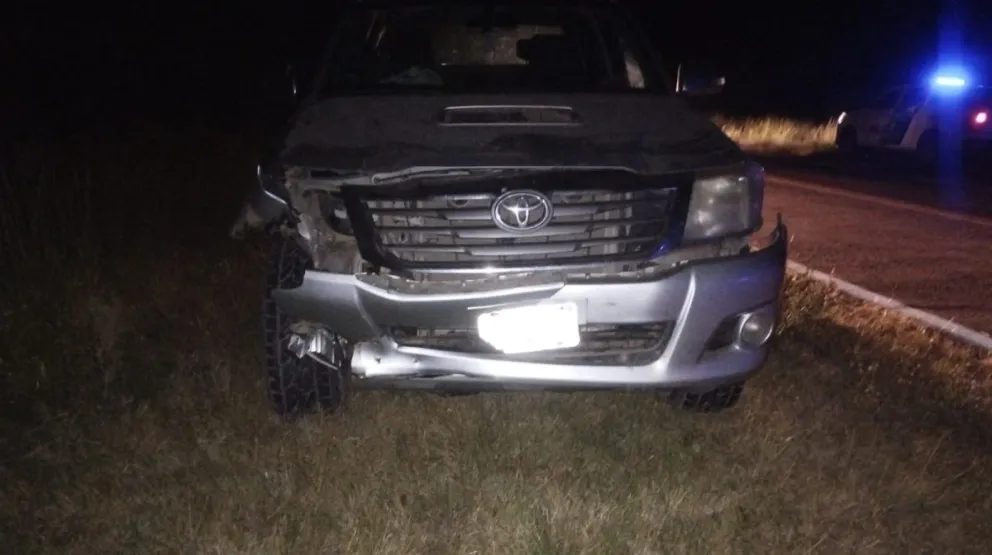 Tras el impacto el vehículo no pudo continuar su camino. 