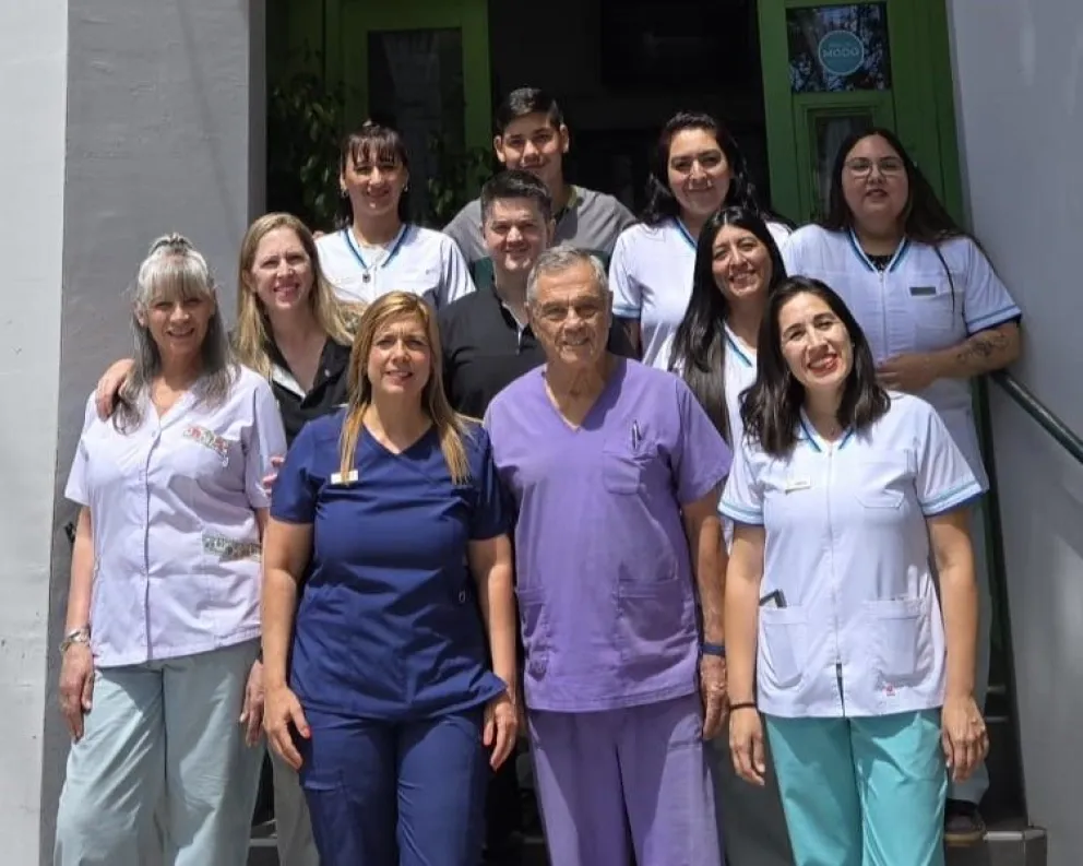 El actual grupo de trabajo en la dispensa de medicamentos.  