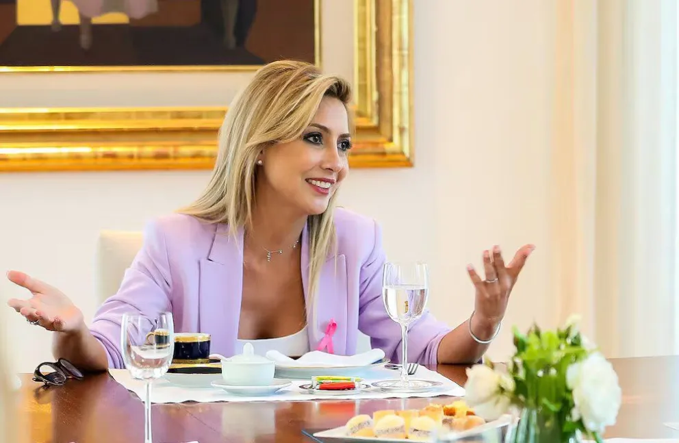 La ex primera dama, Fabiola Yañez.