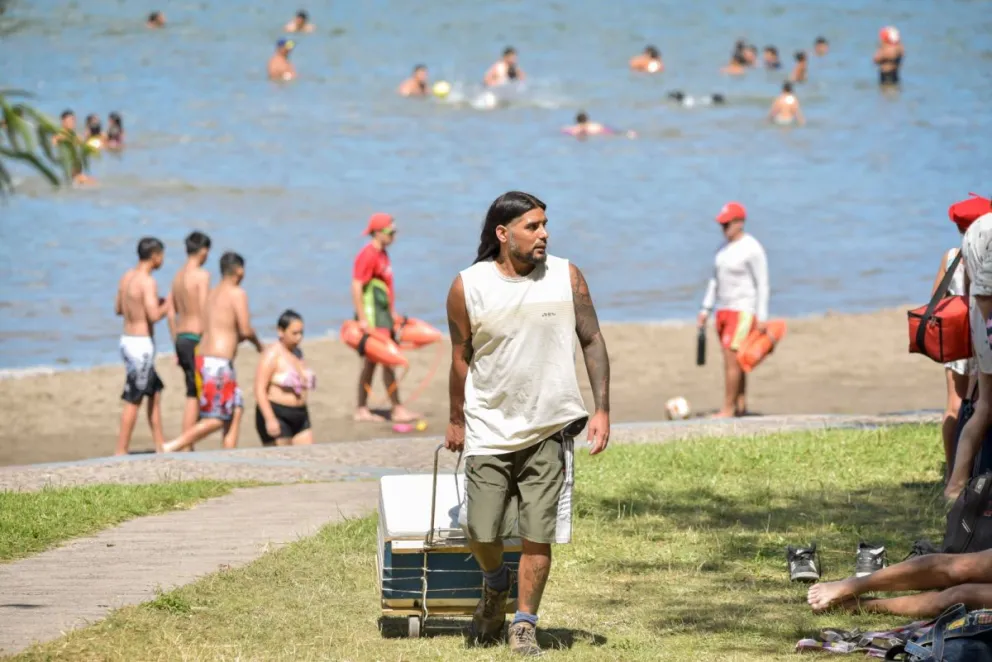 No mermo el calor pese a las gotas de las 15.30.