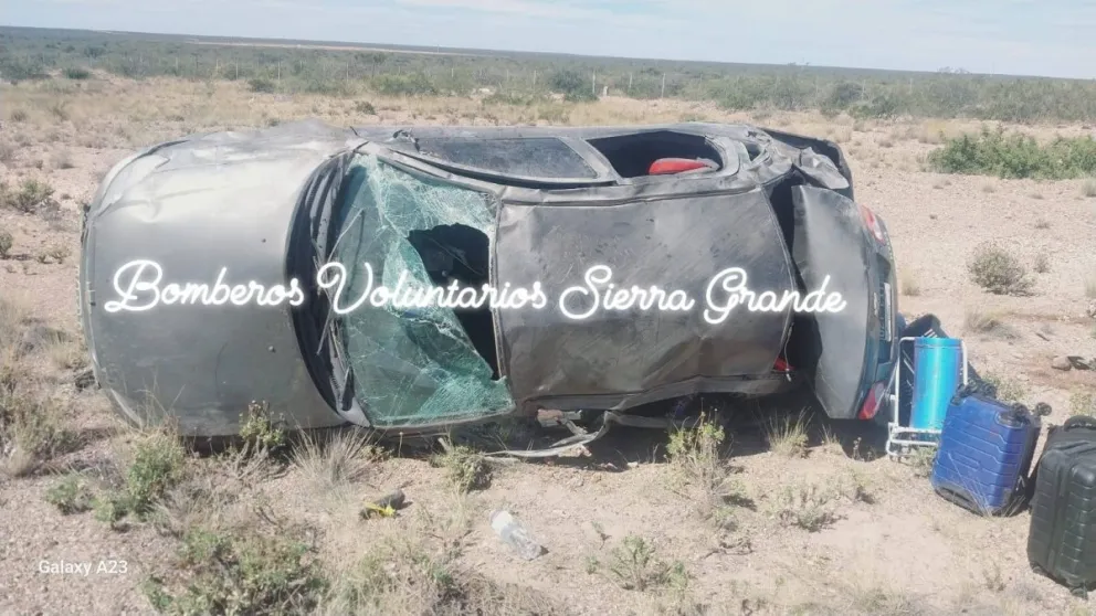 Estado en que quedó el vehículo. Foto gentileza.