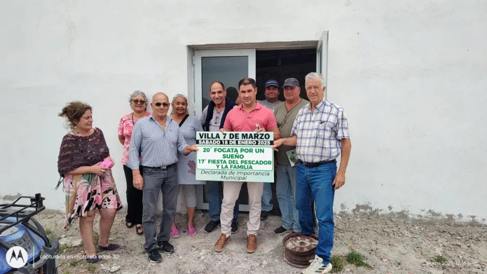 El intendente interino, Cristian Duarte, participó de los preparativos. 