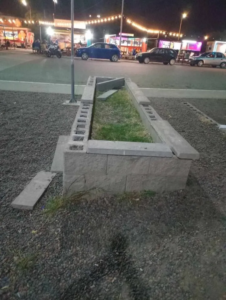 Así se veía el lugar en las últimas horas. (Foto gentileza Taxistas en Movimiento)