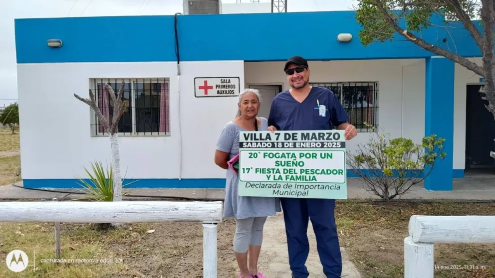 Villa 7 de Marzo de festejo. 