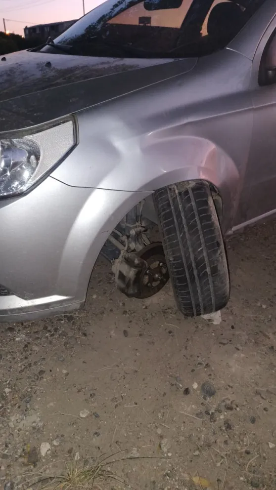 El Chevrolet Aveo, con la rueda lista para sacar 