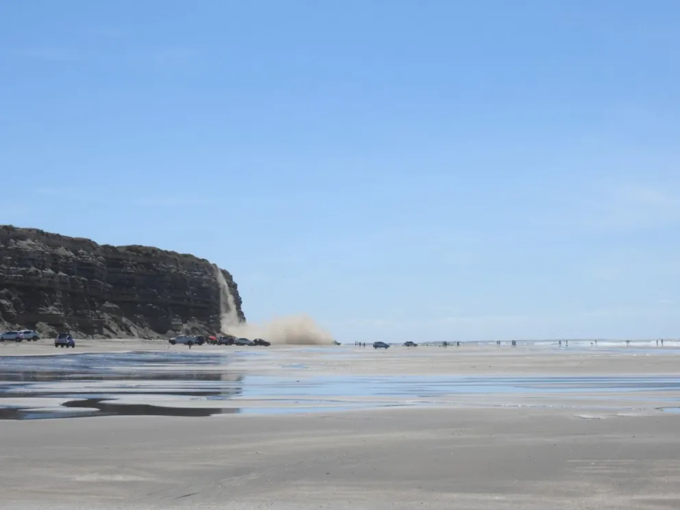 Así se pudo observar el desprendimiento. (FOTO gentileza)