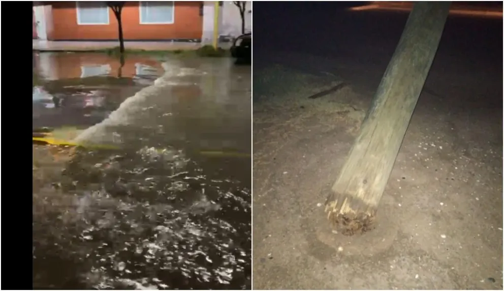 Para el municipio de Viedma llovió 80 mm, para el SMN apenas, 28,5. Fotos gentileza y Vanesa Scchwemmler para NoticiasNet.